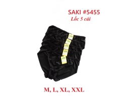 QUẦN SAKI KHÔNG VIỀN 5455 - Block 05 - MÀU ĐEN